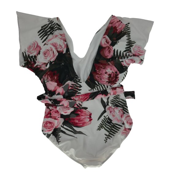 Albion Swimsuit One-Piece Desert Rose Cape Feminine Floral Sexy Modest Beach Sun - Picture 4 of 15